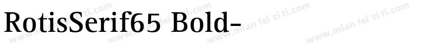 RotisSerif65 Bold字体转换